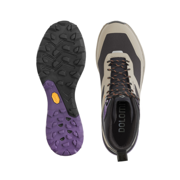 Lahki moški visoki pohodni čevlji DOLOMITE Nibelia High GTX z GORE-TEX Invisible Fit membrano in Vibram® Megagrip podplatom. Idealni za fast hiking in pohodništvo v vseh razmerah – AS Sport Outlet.