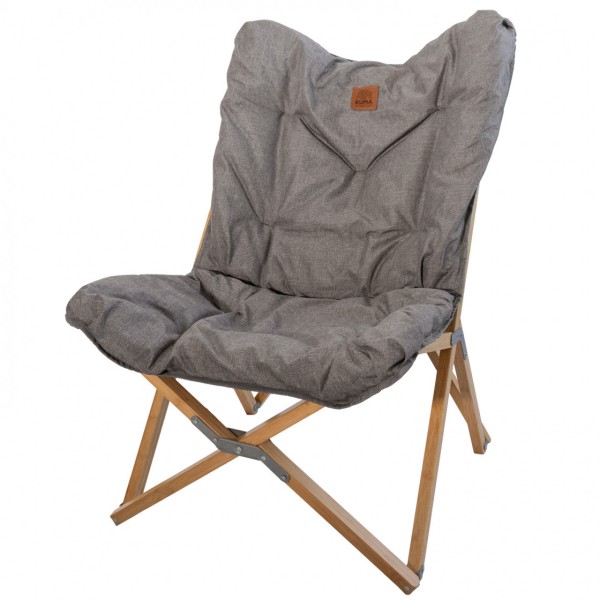 The elegant Yoho Butterfly bamboo chair by KUMA is made from the highest quality wood. With its exceptional cushioning and adaptability, it offers comfort and durability. Ideal for camping, it folds quickly and is easy to store in a carry bag.