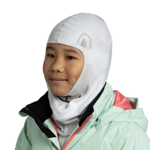 Topla in udobna otroška podkapa BUFF® Bear nudi zaščito glave, obraza in vratu. Idealna za smučanje, deskanje in zimske aktivnosti na prostem.