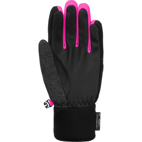 Children's Ski Gloves REUSCH SIMON R-TEX® XT JR. BK MEL/BK/PINK