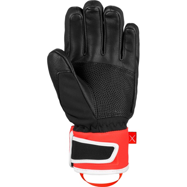 The REUSCH WORLDCUP WARRIOR GS children's gloves are equipped with quality craftsmanship and top materials that ensure a premium experience on the slopes. Made from high-quality goat leather and polyester, they are equipped with R-LOFT™ insulation.