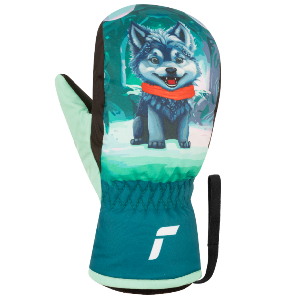 Prikupne otroške smučarske rokavice Reusch Scottie Mitten s kužkom. Tople, vodoodbojne in udobne palčnike za brezskrbno igro na snegu. AS Sport Outlet.