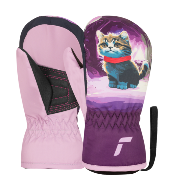 Prikupne otroške smučarske rokavice Reusch Scottie Mitten z muckom. Tople, vodoodbojne in udobne palčnike za brezskrbno igro na snegu. AS Sport Outlet.