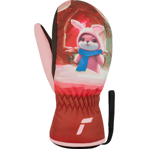 Prikupne otroške smučarske rokavice Reusch Scottie Mitten z zajčkom. Tople, vodoodbojne in udobne palčnike za brezskrbno igro na snegu. AS Sport Outlet.