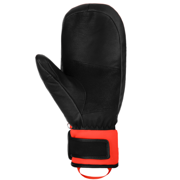 Otroške smučarske rokavice Reusch Worldcup Warrior GS Mitten – vrhunske usnjene rokavice z R-LOFT™ izolacijo, ki nudijo toploto, zaščito in profesionalno kakovost za mlade tekmovalce. Na voljo v AS Sport Outlet!