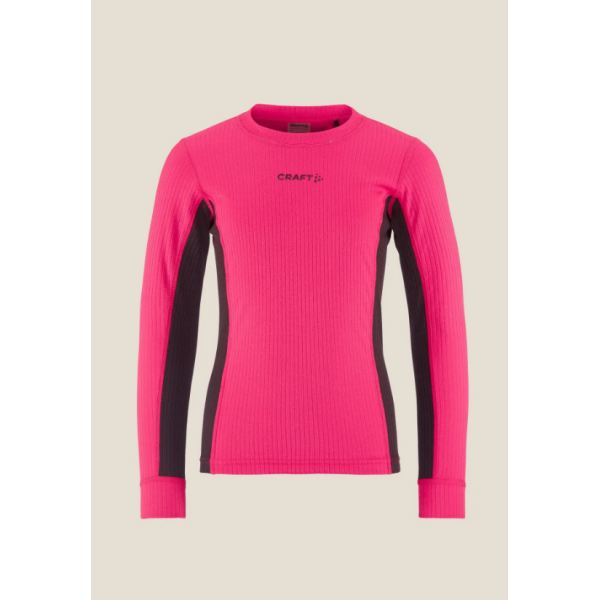 Otroško smučarsko spodnje perilo CRAFT BASELAYER FAME/DK PLUM