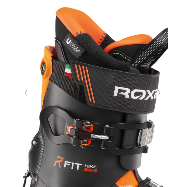 ROXA R/Fit Hike 90 ski boots are the comfort you've been waiting for! The R/Fit series has all the features that enhance your comfort and performance. The 102 mm BioFit shell can be heat-molded to fit the shape of the skier's foot.