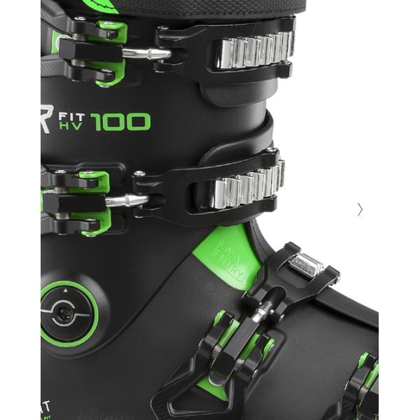 The ROXA RFIT PRO 100 men's ski boots are designed for athletic skiers at the All Mountain level who seek comfort and control in a boot that will comfortably fit a wide range of foot shapes.