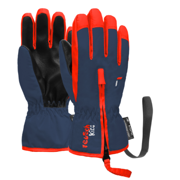 Otroške smučarske rokavice REUSCH BEN dress blue/cherry tomat