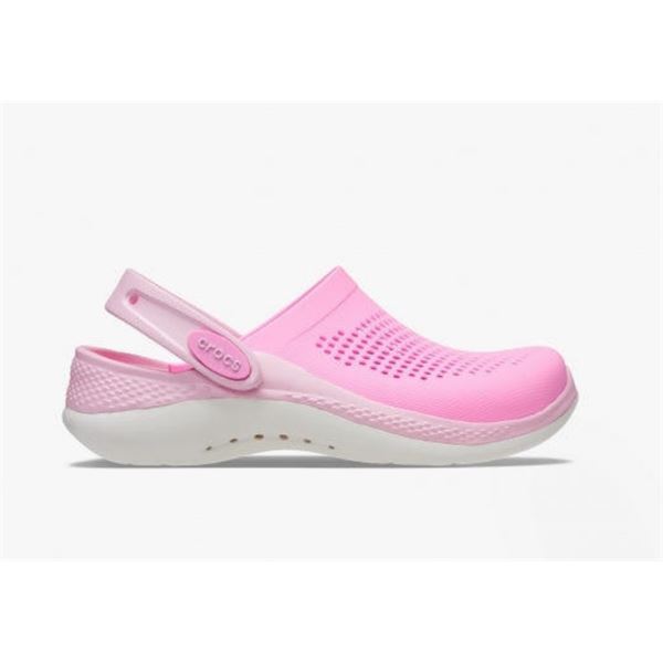 Otroški Crocs LiteRide 360 Clog 207021 so prikazani kot izjemno udobna in sodobna obutev, zasnovana za aktivne otroke. Model izstopa z mehko LiteRide™ peno, ki zagotavlja vrhunsko blaženje in lahkotnost pri vsakem koraku.