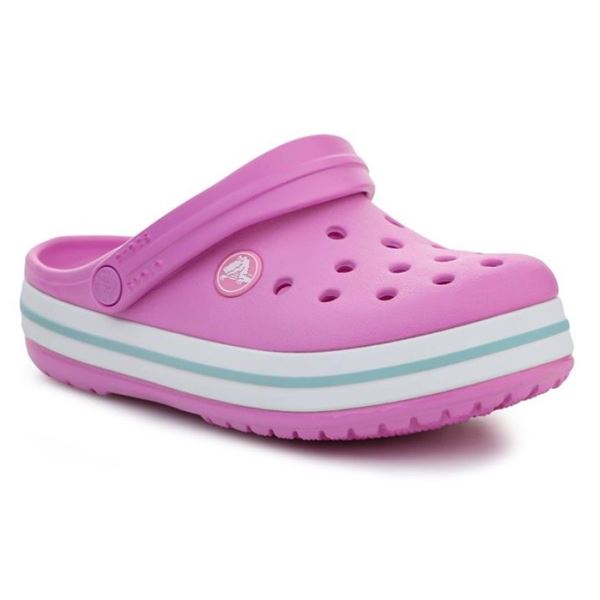 Otroški Crocs Crocband 207006 združujejo udobje, lahkotnost in športen dizajn. Izdelani iz Croslite™ materiala zagotavljajo mehko blaženje, vodoodpornost in enostavno čiščenje, zato so popolni za igro, šolo ali poletne aktivnosti.