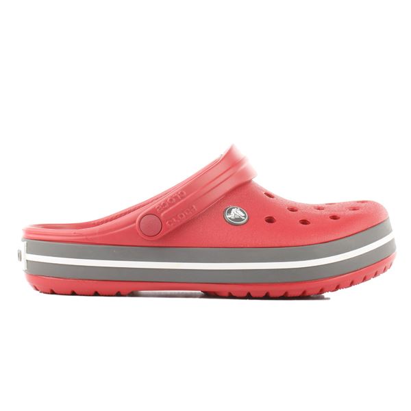 Otroški Crocs Crocband 207006 so prikazani kot lahki in udobni natikači športnega videza, prepoznavni po značilnem traku na podplatu in Croslite materialu. Model ima zračne odprtine za boljšo prezračenost, nastavljiv petni pašček za varno prileganje ter mehko, anatomsko oblikovano podlago, ki nudi udobje pri vsakodnevni uporabi.
