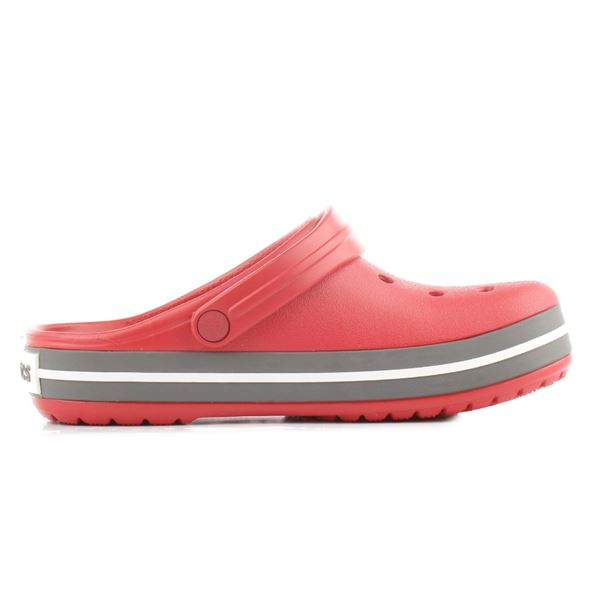 Otroški Crocs Crocband 207006 so prikazani kot lahki in udobni natikači športnega videza, prepoznavni po značilnem traku na podplatu in Croslite materialu. Model ima zračne odprtine za boljšo prezračenost, nastavljiv petni pašček za varno prileganje ter mehko, anatomsko oblikovano podlago, ki nudi udobje pri vsakodnevni uporabi.