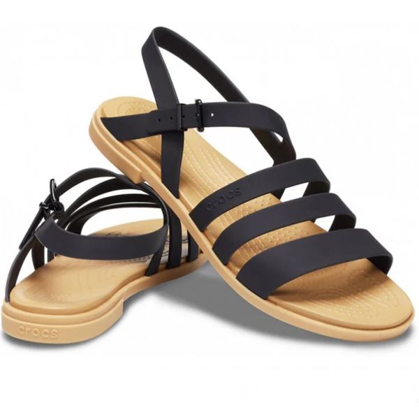 Elegantni Crocs Tulum Sandal – lahke in udobne ženske sandale z nežnimi paščki, ki ustvarjajo moderen in ženstven videz. Croslite™ udobje in mehka fleksibilnost poskrbita za prijeten občutek pri hoji, zato so odlična izbira za poletne sprehode, mesto ali vsakodnevne outfite.
