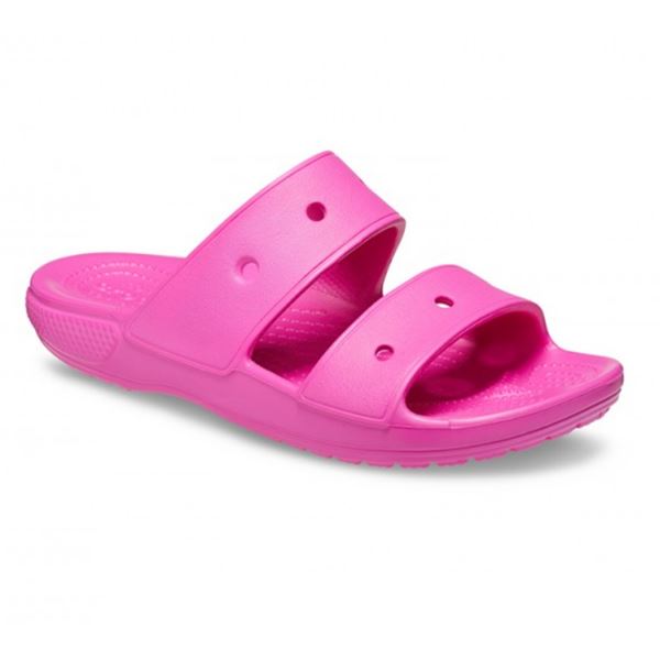 Crocs Classic Sandal 206761 so lahki in udobni sandali, ki združujejo preprost dizajn in praktičnost za vsak dan. Izdelani iz Croslite™ materiala zagotavljajo mehko blaženje, vodoodpornost in hitro sušenje, dvojni trakovi pa poskrbijo za stabilno in udobno prileganje pri poletnih aktivnostih, sprehodih ali na plaži.