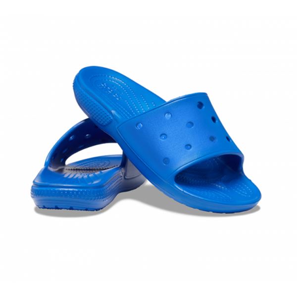 Lahki in udobni natikači Crocs Classic Slide 206121 navdušujejo z minimalističnim dizajnom in vrhunskim udobjem. Izdelani iz Croslite™ pene so mehki, vodoodporni in hitro sušeči, zato so popolna izbira za poletne dni, plažo ali sproščeno nošenje doma.