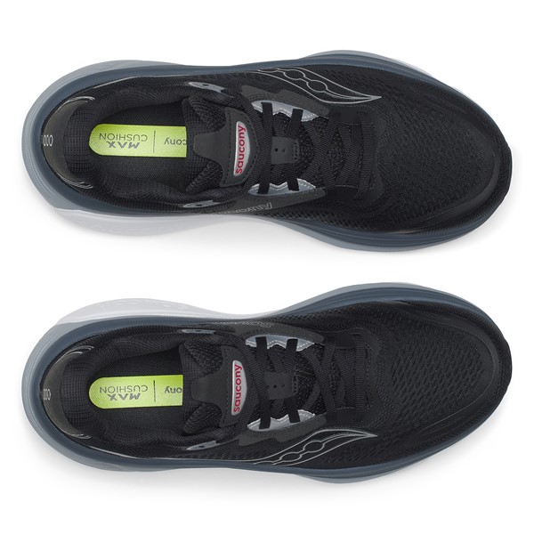 Maksimalno blažene in stabilne moške tekaške superge Saucony Hurricane 26 z novo peno incrediLUX in trpežnim podplatom XT-900.