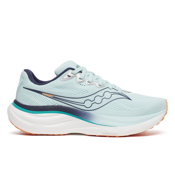 Vsestranske ženske tekaške superge Saucony Ride 19 z mehkim in odzivnim blaženjem PWRRUN  za vsakodnevni cestni tek.