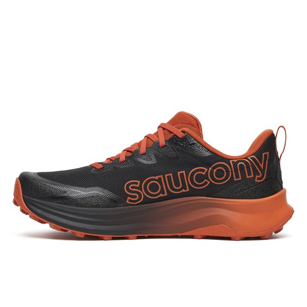 Moške trail superge Saucony Peregrine 16 z blaženjem PWRRUN, podplatom Vibram MegaGrip in 4 mm čepi za zanesljiv tek po zahtevnih poteh.