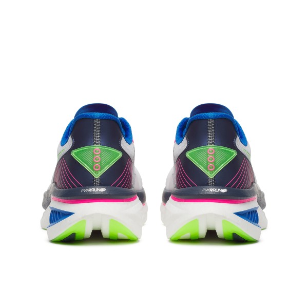 Odkrij moške tekaške superge Saucony Endorphin Azura – ultralahki tekaški copati s PWRRUN PB blaženjem, SPEEDROLL tehnologijo in vrhunskim oprijemom za hitre treninge in vsakodnevni tek.