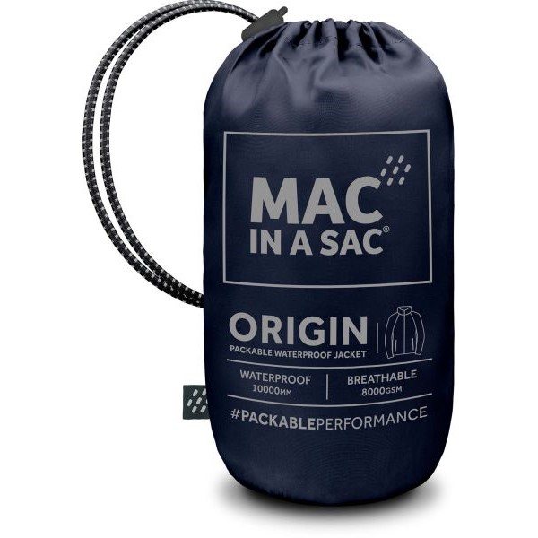 MAC IN A SAC Origin 2 Adult Jacket je lahka, zložljiva nepremočljiva jakna, zasnovana za pohodništvo, potovanja in vsakodnevne aktivnosti v spremenljivem vremenu. Ponuja vodoodpornost 10.000 mm, zračnost 8.000 g/m², popolnoma lepljene šive, nastavljivo kapuco ter zaščito pred vetrom. Zaradi kompaktne zasnove jo lahko hitro zložite v priloženo vrečko in jo imate vedno pri roki. 
