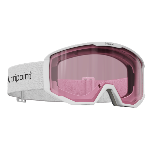 TRIPOINT 106 Frontier ski goggles offer clear visibility, 100% UV protection, and a comfortable fit. Category 2 lens, OTG adjustment, and Scandinavian design for worry-free skiing.