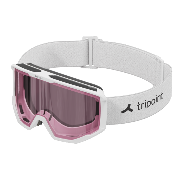 TRIPOINT 106 Frontier ski goggles offer clear visibility, 100% UV protection, and a comfortable fit. Category 2 lens, OTG adjustment, and Scandinavian design for worry-free skiing.