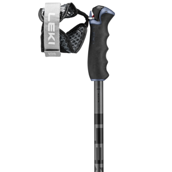 mučarske palice LEKI Detect S črne – Trigger S varnost, vrhunski oprijem in močan aluminij HTS. Idealne za zahtevne smučarje. Nakup v AS Sport Outlet!