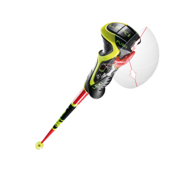 Smučarske palice LEKI WCR TBS SL 3D z aluminijem HTS 6.5, aerodinamično Airfoil obliko in Trigger 3D sistemom zagotavljajo maksimalno kontrolo, hitrost in udobje pri slalomu.