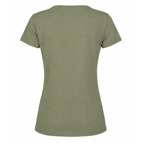 Women's short-sleeve T-shirt ELAN DEMO LGREEN made of organic cotton in light green color
