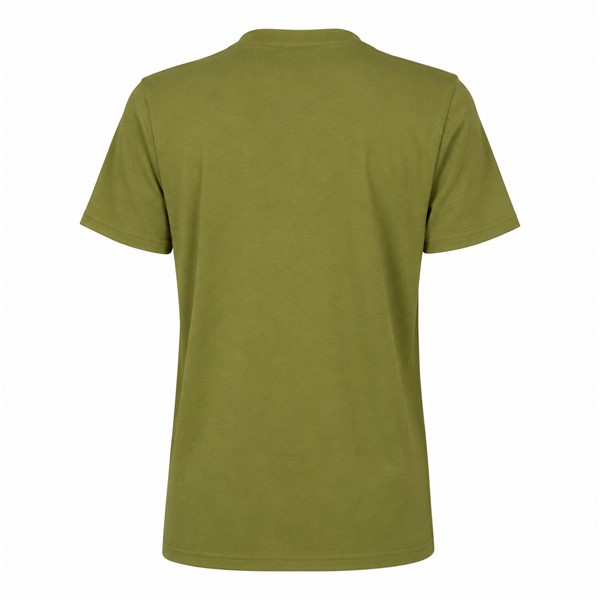 Moška majica s kratkimi rokavi ELAN LOGO OLIVE iz organskega bombaža z značilnim logotipom Elan.