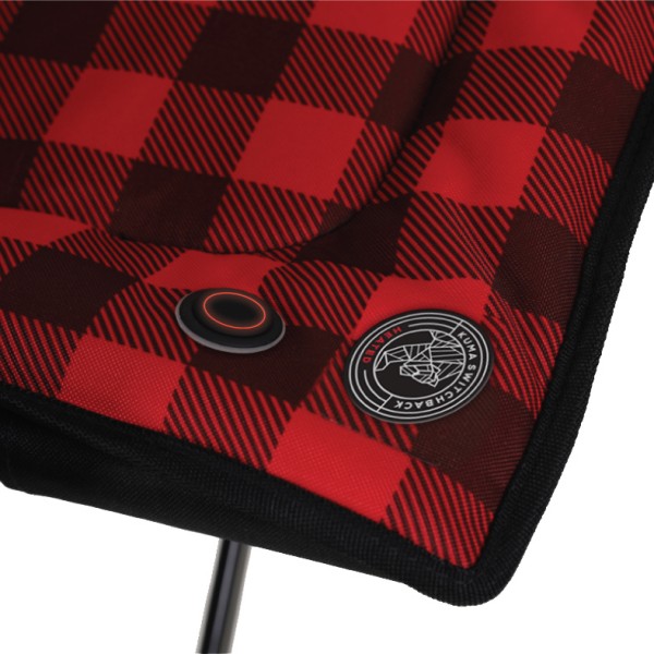 The foldable heating chair KUMA Power Bank/Bluetooth is an innovative solution for outdoor comfort. Enjoy adjustable temperature with the Duo-heat system, controlled via the Kuma Heated app.