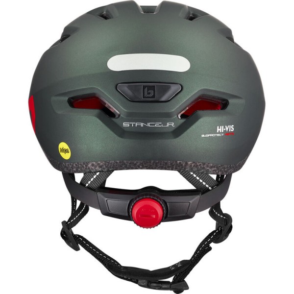 Bolle Stance Junior is a modern children's cycling helmet characterized by several features. The helmet has reflective elements for better visibility, an integrated mesh that protects against insects, and a special helmet fastening system.