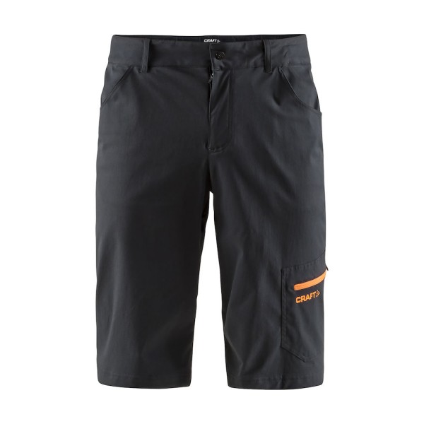 Durable cycling shorts with removable seamless inner shorts with padding.