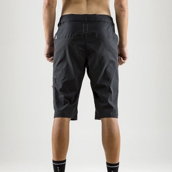 Durable cycling shorts with removable seamless inner shorts with padding.