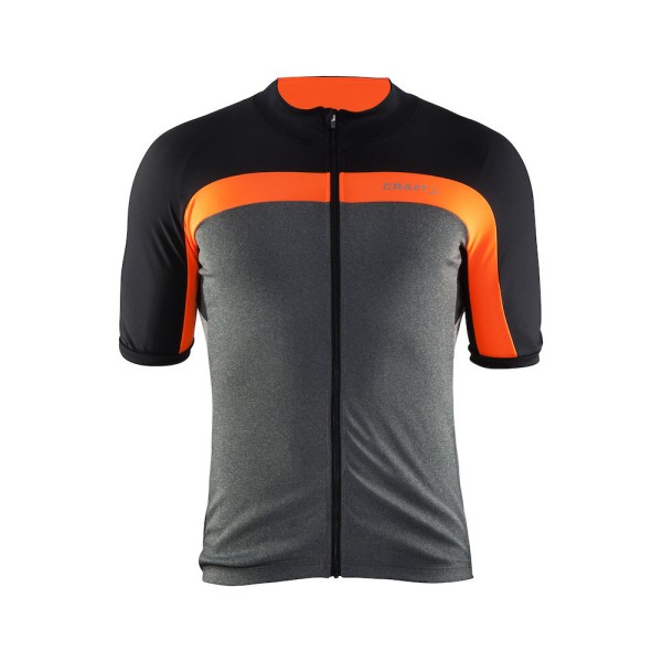 The exceptionally high-quality men's cycling jersey Velo Jersey DK is made from lightweight and breathable material, featuring four pockets, a silicone band, reflective elements, and a high UV protection factor.