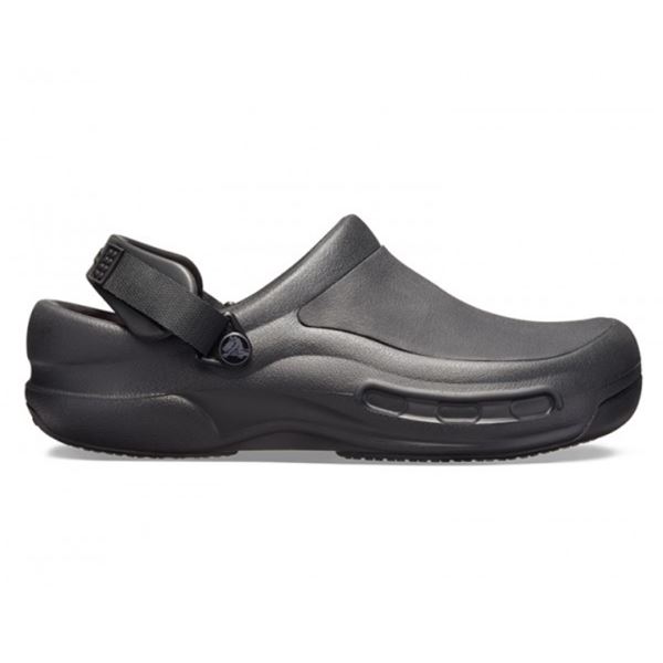 Crocs Bistro Pro Work LiteRide Clog 205669 so profesionalni delovni cokli z zaprtim sprednjim delom, mehkim vložkom LiteRide™ in nedrsečim podplatom Crocs Lock™. Zasnovani so za celodnevno udobje in varnost pri delu v gostinstvu, zdravstvu ter drugih zahtevnih delovnih okoljih.