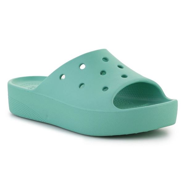 Športno-elegantni Crocs Classic Platform Slide – lahki in udobni natikači z dvignjenim platform podplatom, ki dodajo moderen videz in rahlo višino. Croslite™ material poskrbi za mehko blaženje in celodnevno udobje, minimalističen dizajn pa omogoča enostavno kombiniranje z vsakim poletnim outfitom. Perfect za sproščene, a trendi poletne dni.
