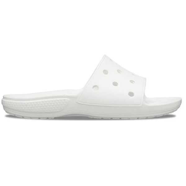 Crocs Classic Slide 206121 unisex natikači v črni barvi z lahkim Croslite™ podplatom za maksimalno udobje in vsakodnevno uporabo.