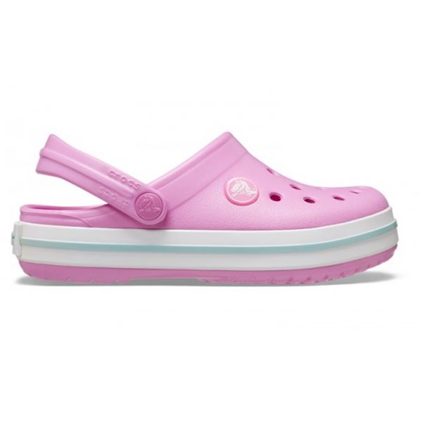 Otroški natikači Crocs Crocband Kids Clog T 207005 s športnim retro dizajnom, prezračevalnimi odprtinami in vrtljivim petnim paščkom za udobno vsakodnevno uporabo.