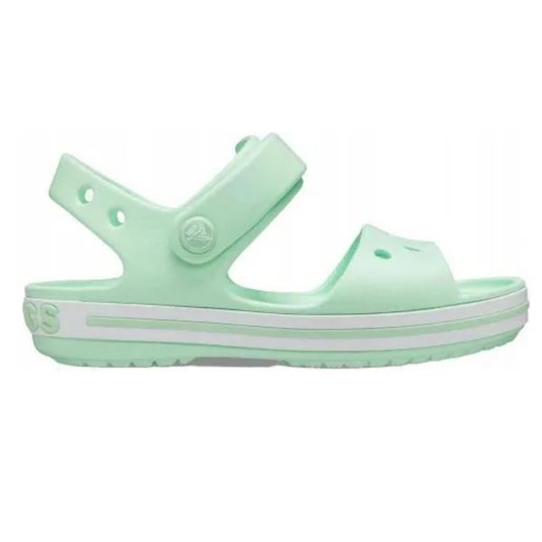 Otroški sandali Crocs Crocband Sandal Kids 12856 s športnim dizajnom, nastavljivimi paščki in lahkotno zasnovo za udobne poletne aktivnosti.