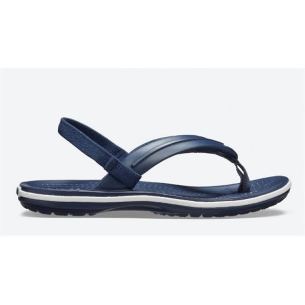 Otroške japonke Crocs Crocband Strap Flip Kids 205777 v športnem poletnem dizajnu z dodatnim petnim paščkom za boljšo stabilnost in udobje pri hoji.