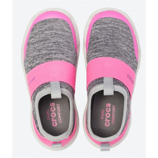 Otroški Crocs Swiftwater Easy On HTHR Shoe Kids 205363 športni čevlji z lahkotno in zračno zasnovo, Croslite™ blaženjem ter Easy On sistemom za hitro in enostavno obuvanje.