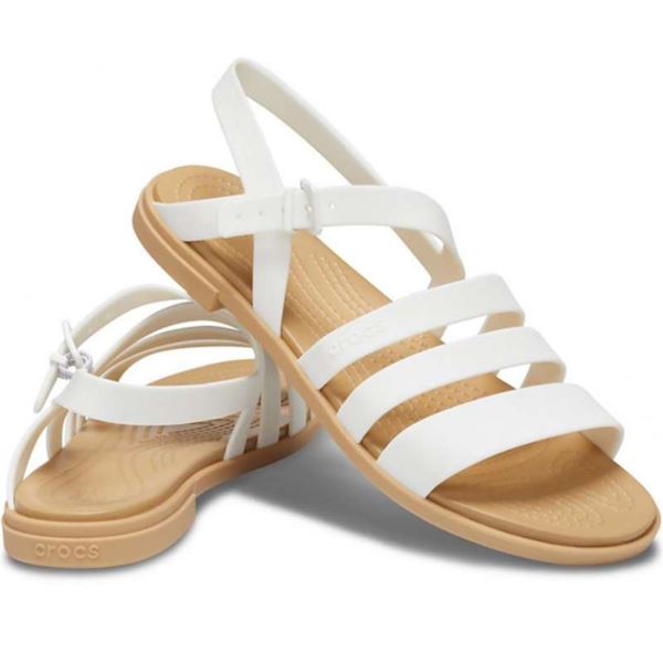 Ženski sandali Crocs Tulum Sandal W 206107 z elegantnimi minimalističnimi paščki, lahkotno zasnovo in udobnim LiteRide™ podplatom za vsakodnevne poletne aktivnosti.