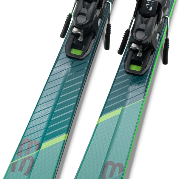 Elan Primetime 33 (25/26) – vsestranske smuči za urejene proge z Mono Ti ojačitvijo, gladkim prehodom robnik–robnik in popolno stabilnostjo za celodnevno karving zabavo.