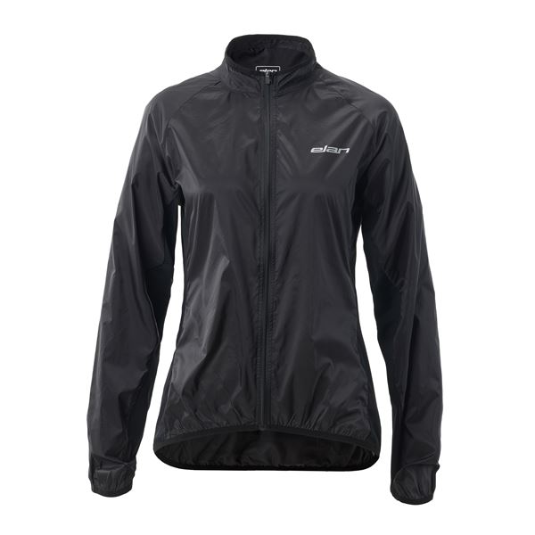 Ženska kolesarska jakna ELAN BIKE BLACK W v elegantni črni barvi združuje minimalističen videz in visoko funkcionalnost. Lahka, zračna tkanina omogoča učinkovito odvajanje vlage in udobje med vožnjo, medtem ko vodoodbojna obdelava nudi zaščito v spremenljivih vremenskih razmerah.