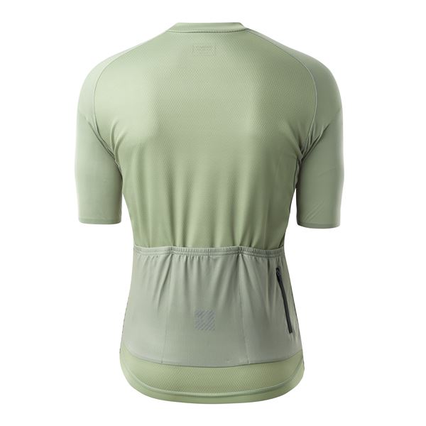 Moški kolesarski dres ELAN BIKE V1 GREEN M izstopa z energičnim zelenim odtenkom in sodobnim športnim dizajnom. Lahek, zračen in raztegljiv material omogoča odlično prileganje ter učinkovito odvajanje vlage, kar zagotavlja udobje tudi med daljšimi in intenzivnimi vožnjami.