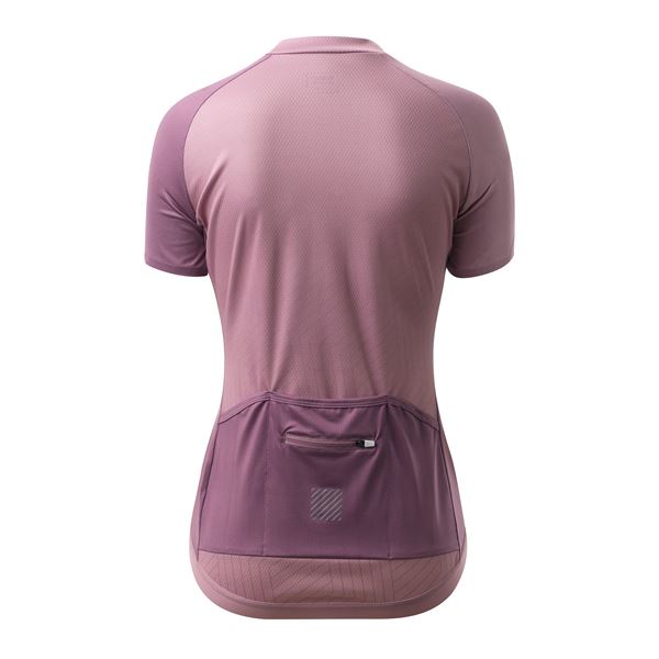 Ženski kolesarski dres ELAN BIKE V2 BLUSH W izstopa z nežnim rožnatim odtenkom in sodobnim športnim dizajnom. Lahka in zračna tkanina zagotavlja učinkovito odvajanje vlage ter udobje tudi med daljšimi vožnjami.