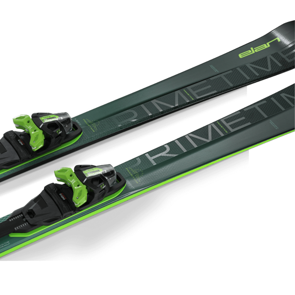 The Primetime 33 skis are designed for all-day enjoyment, combining versatility with exceptional edge responsiveness to create a light yet energetic experience.