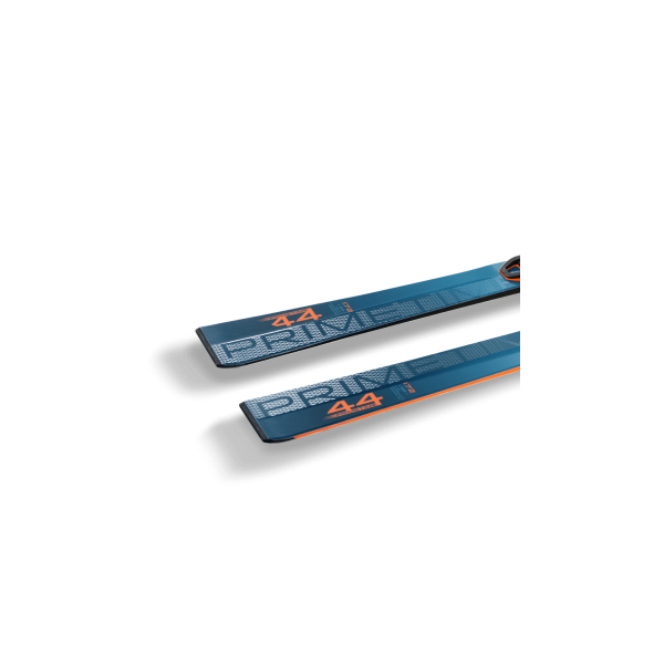 Primetime 44 skis offer an excellent combination of power and quick edge responsiveness, providing an exciting and playful carving experience.